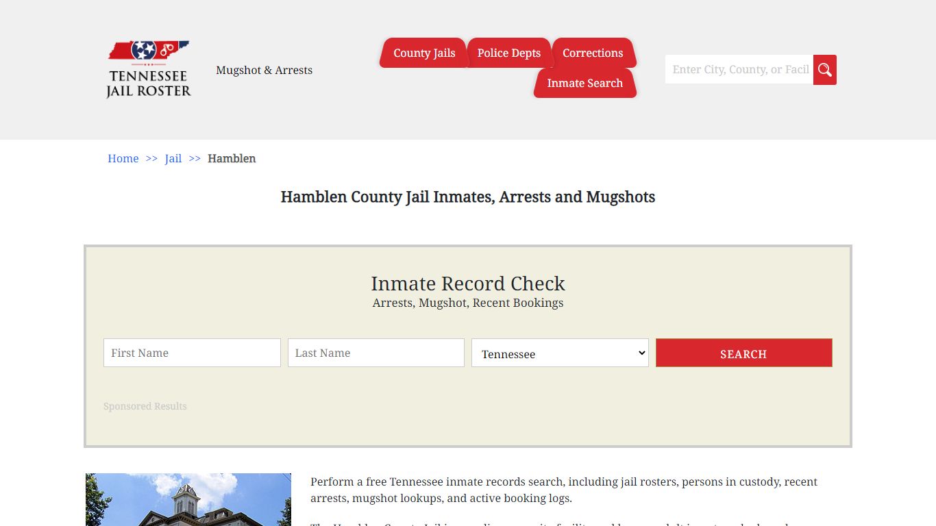 Hamblen County Jail Inmates, Arrests and Mugshots